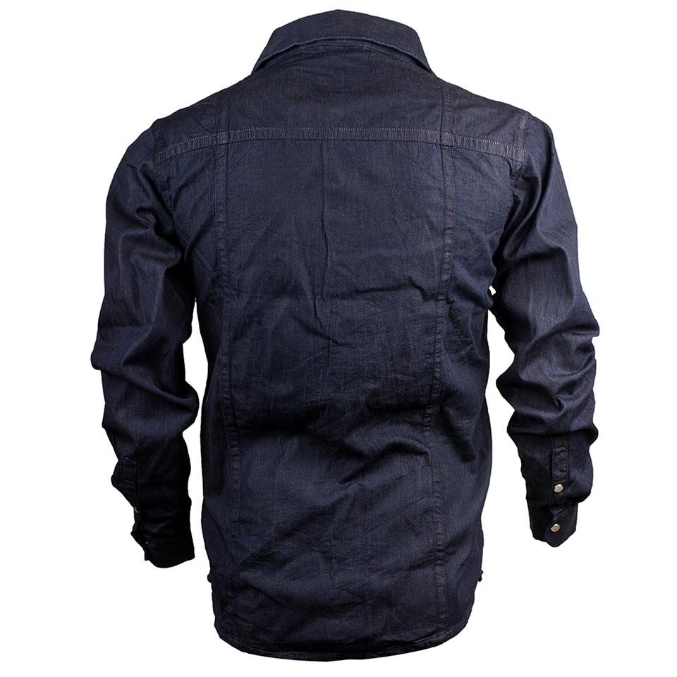 Denim No Pocket Shirt For Men - Image 4
