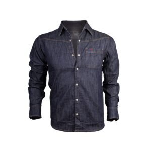 Tunic Denim Single Pocket Shirt For Men